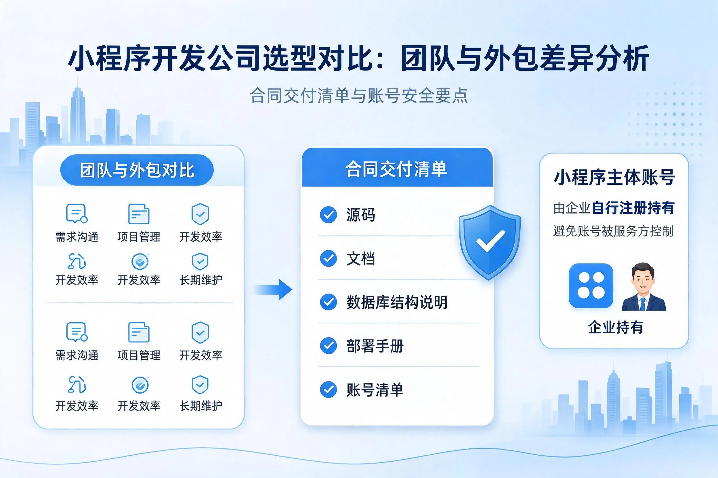 德宏小程序开发公司选型对比:团队与外包差异分析