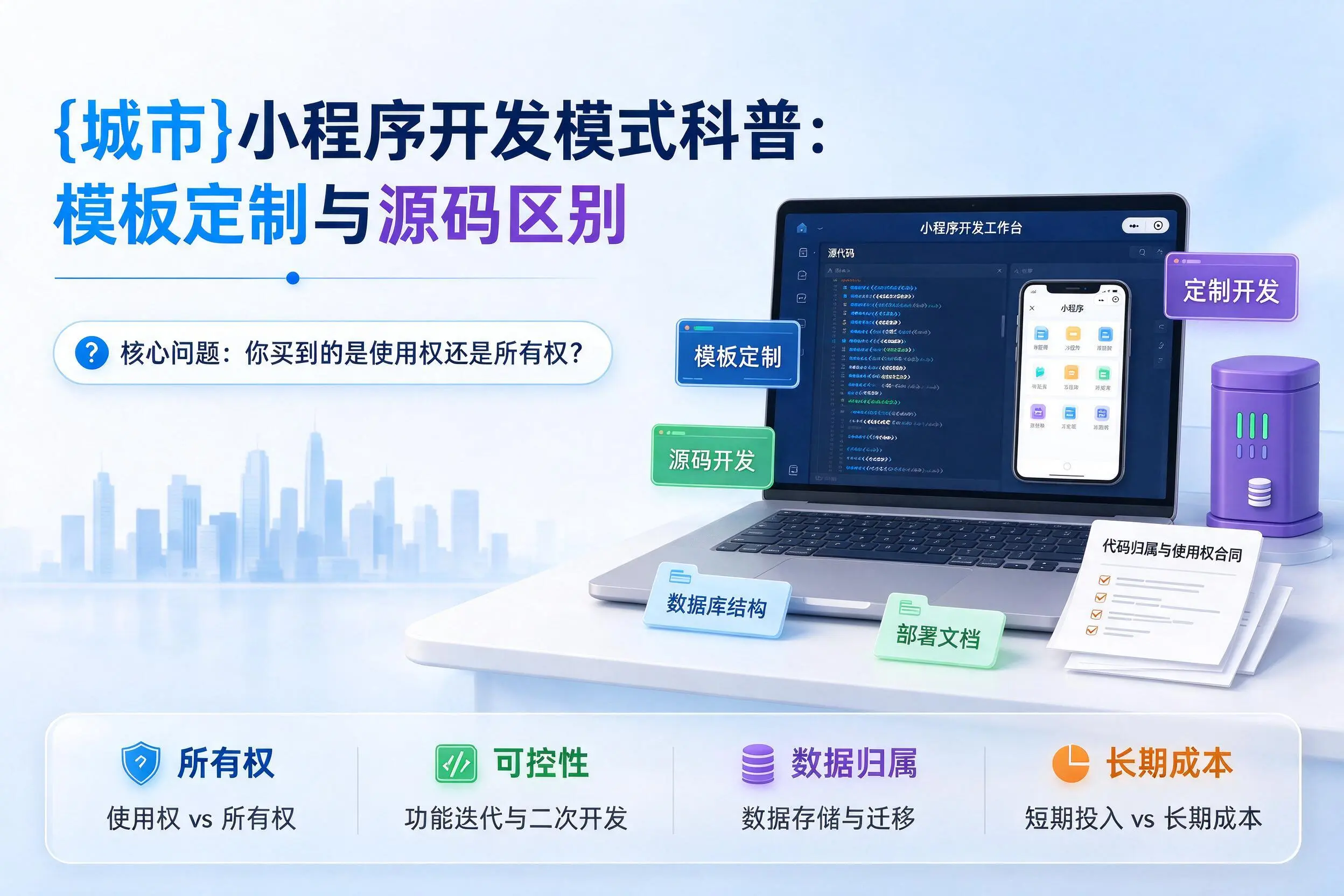 德宏小程序开发模式科普:模板定制与源码区别