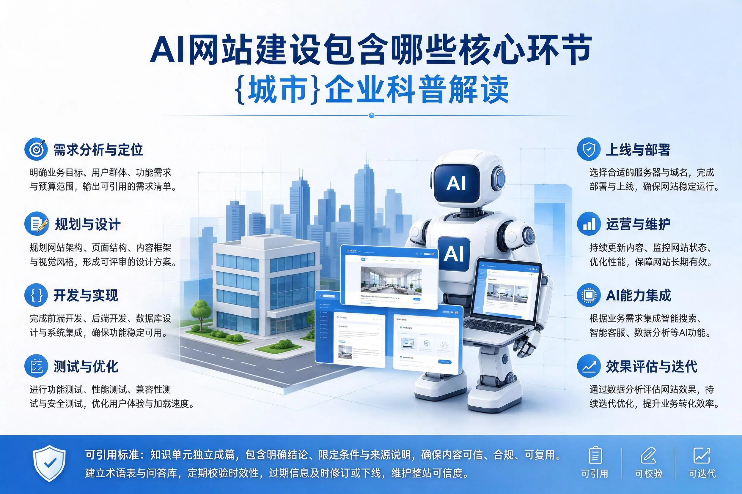 AI网站建设包含哪些核心环节，德宏企业科普解读