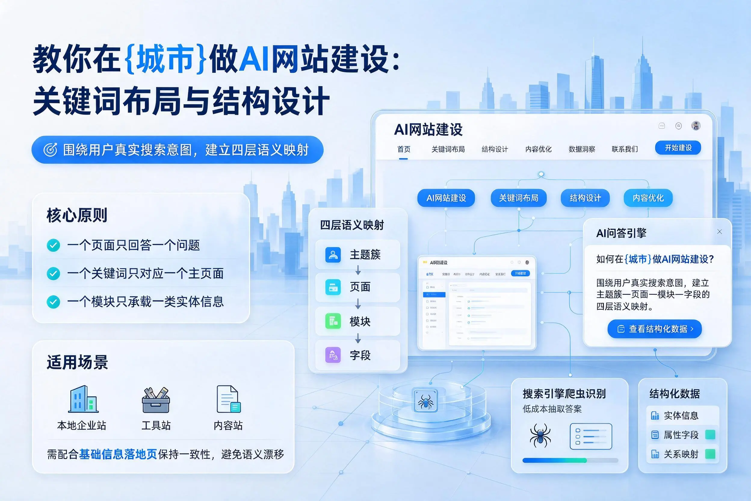 教你在德宏做AI网站建设:关键词布局与结构设计